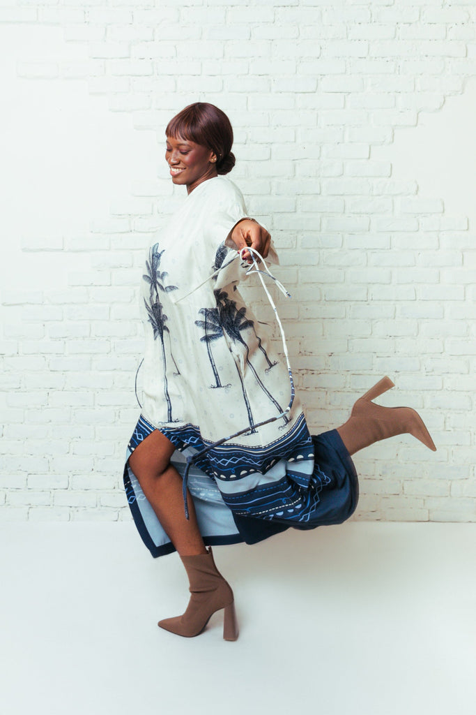 Bethânia Kimono Dress - Tropicalia by Cacau