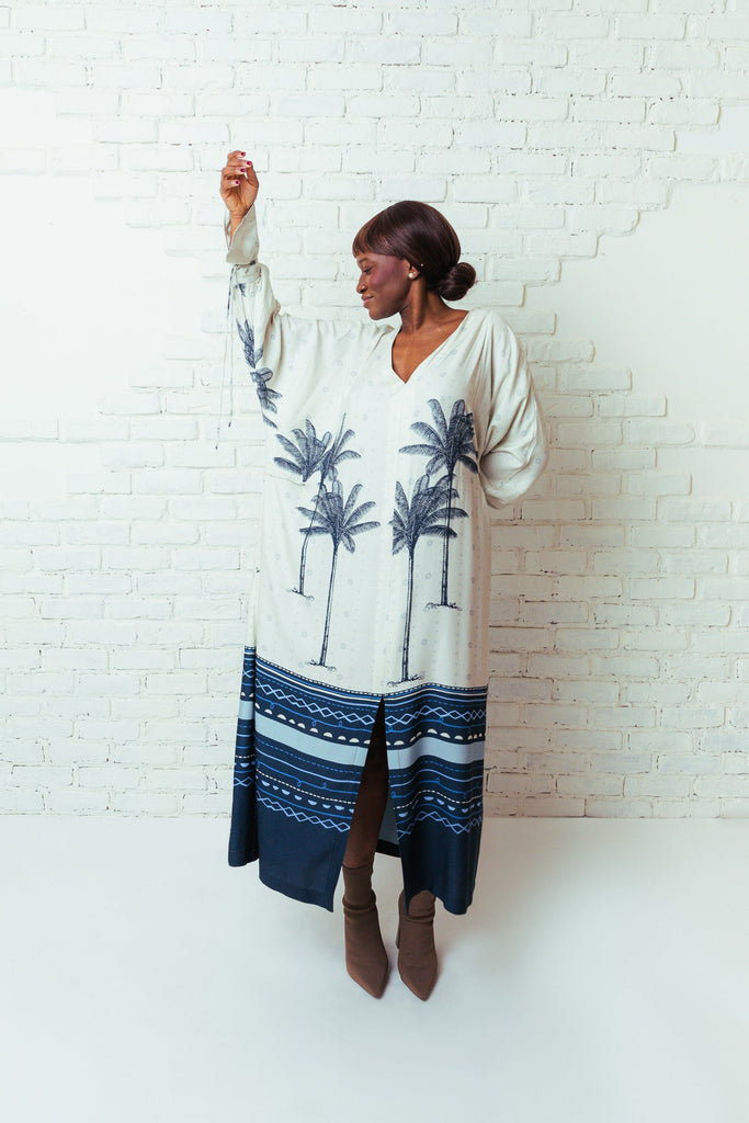 Bethânia Kimono Dress - Tropicalia by Cacau