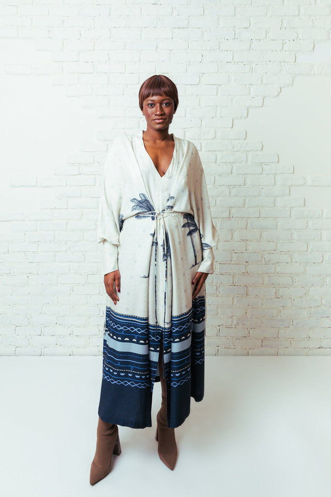 Bethânia Kimono Dress - Tropicalia by Cacau