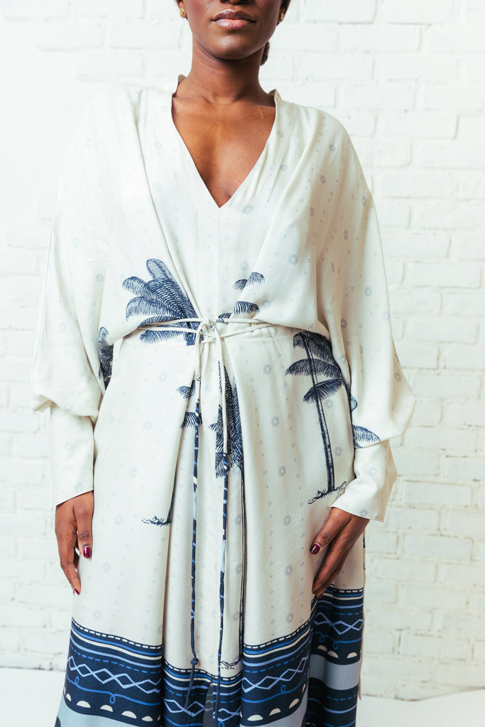 Bethânia Kimono Dress - Tropicalia by Cacau