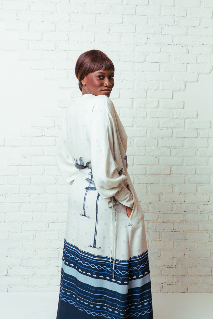 Bethânia Kimono Dress - Tropicalia by Cacau