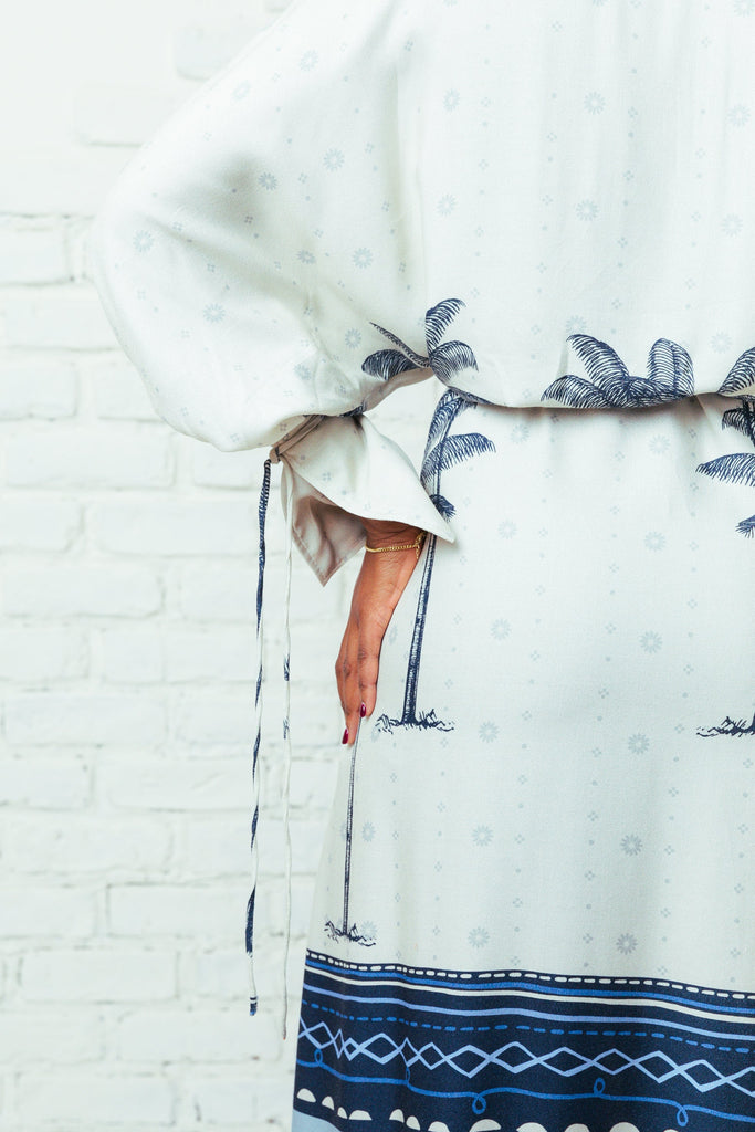 Bethânia Kimono Dress - Tropicalia by Cacau