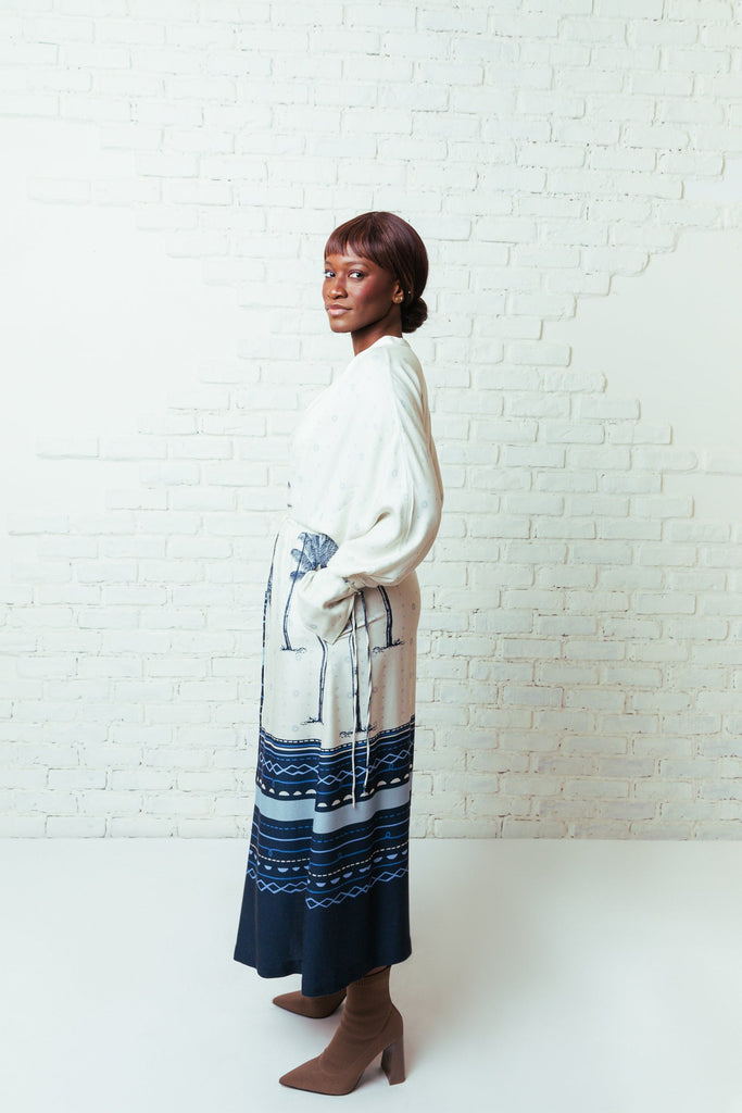 Bethânia Kimono Dress - Tropicalia by Cacau