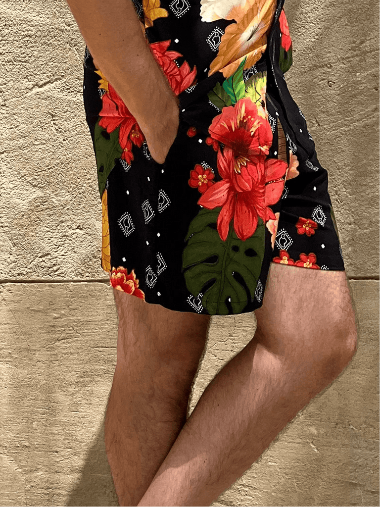 Caju Shorts – Tropical Print with a Bossa Soul - Tropicalia by Cacau