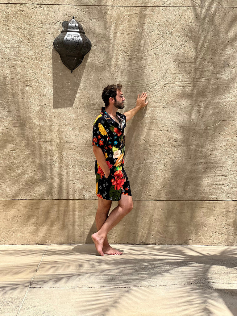 Caju Shorts – Tropical Print with a Bossa Soul - Tropicalia by Cacau