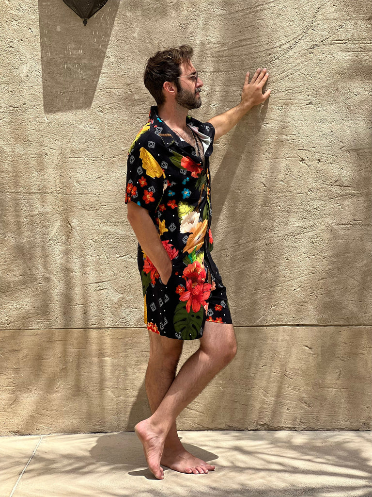 Caju Shorts – Tropical Print with a Bossa Soul - Tropicalia by Cacau