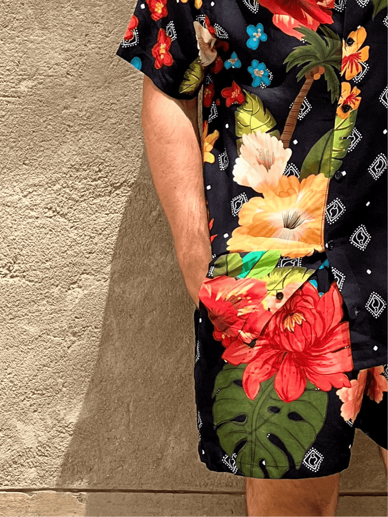 Caju Shorts – Tropical Print with a Bossa Soul - Tropicalia by Cacau