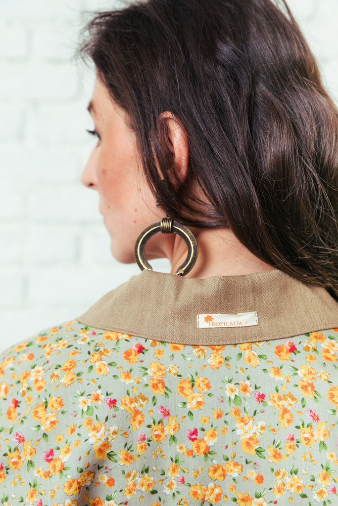 Dalila Marruá Cropped Jacket - Tropicalia by Cacau