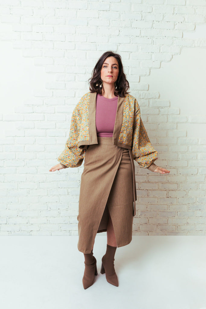 Dalila Marruá Cropped Jacket - Tropicalia by Cacau