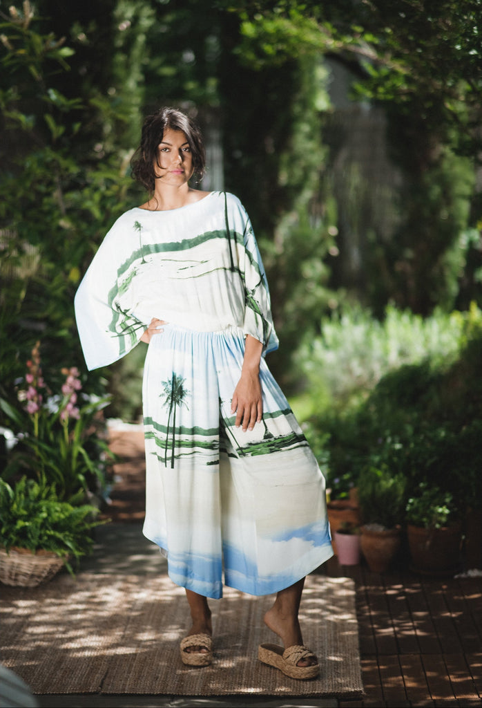 Palm Sea MAXI Jumpsuit - Tropicalia by Cacau