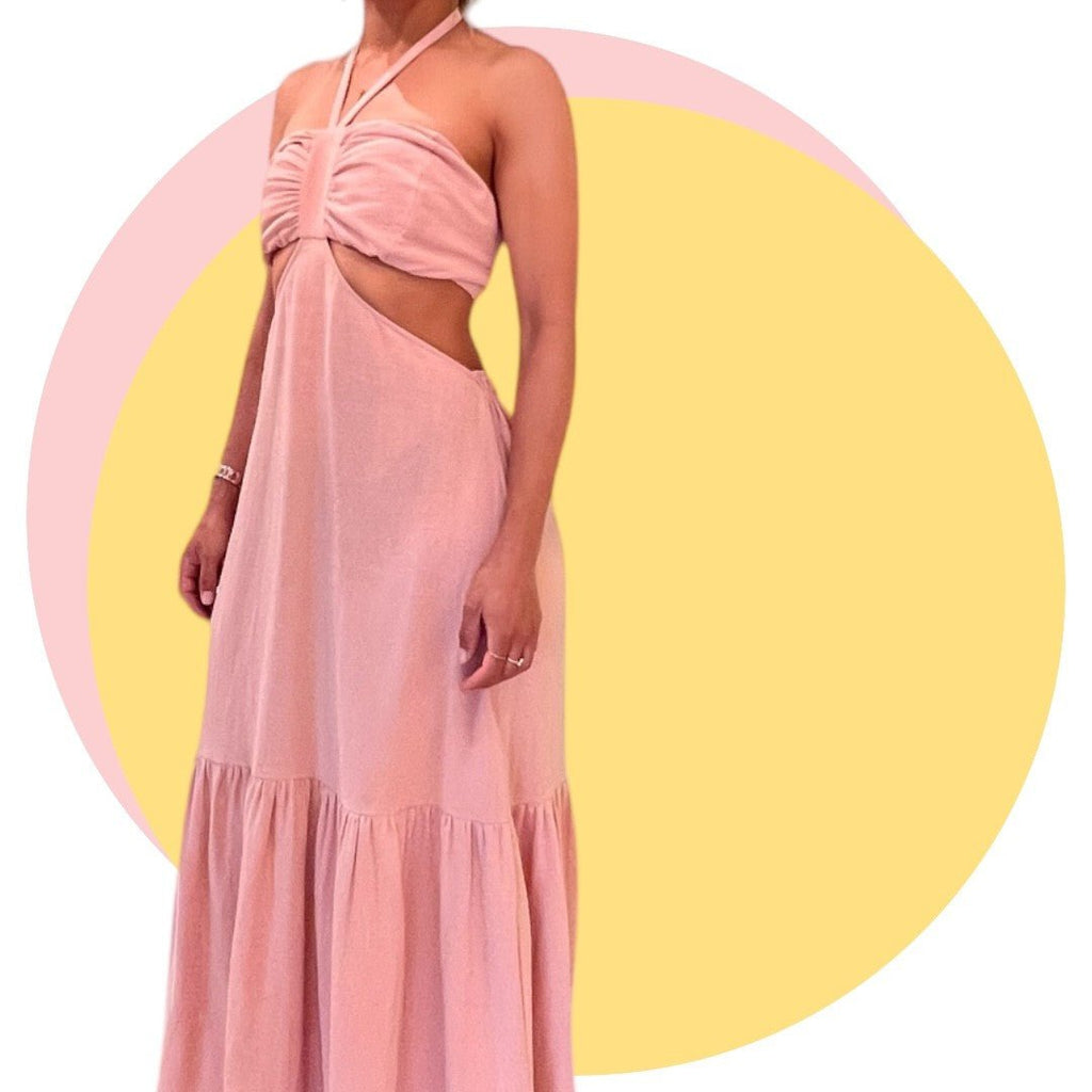 Rita Pink Nude Dress - Tropicalia by Cacau