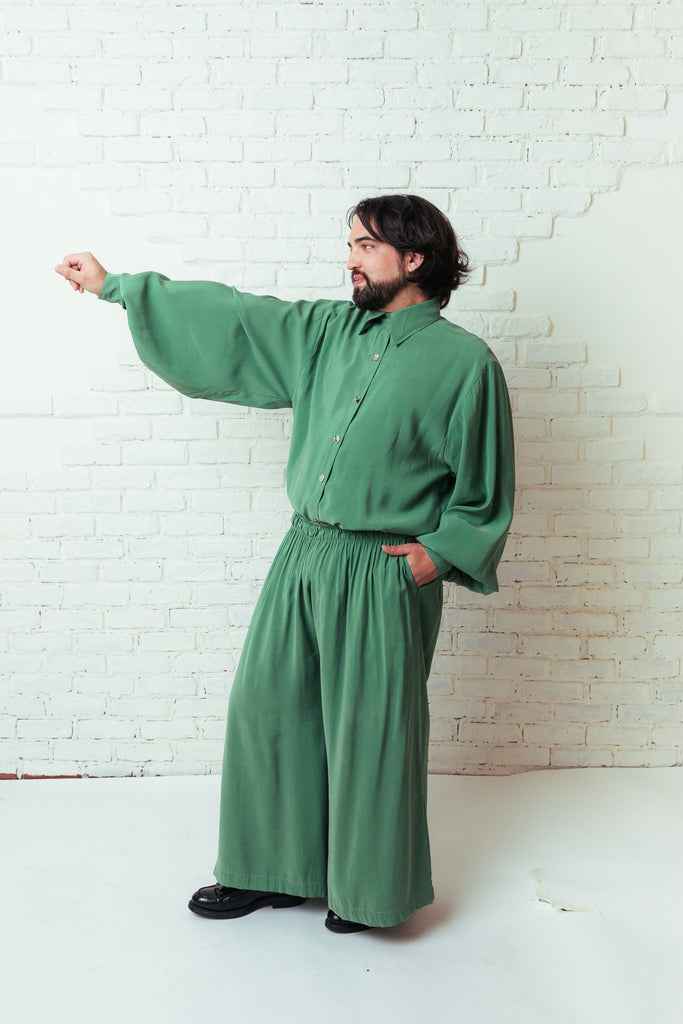 Valentina Shirt Green - Tropicalia by Cacau