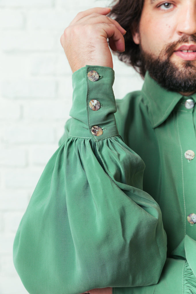 Valentina Shirt Green - Tropicalia by Cacau